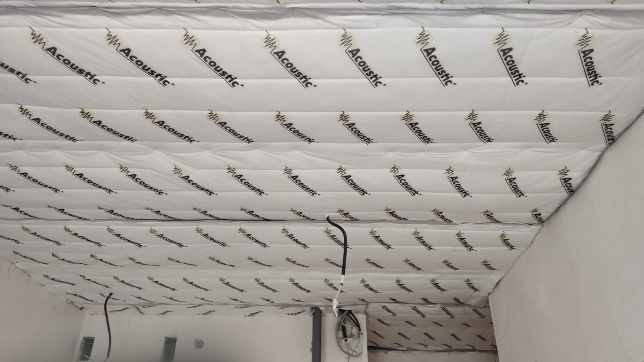 Каркасная звукоизоляция стен и шумоизоляция под натяжной потолок 