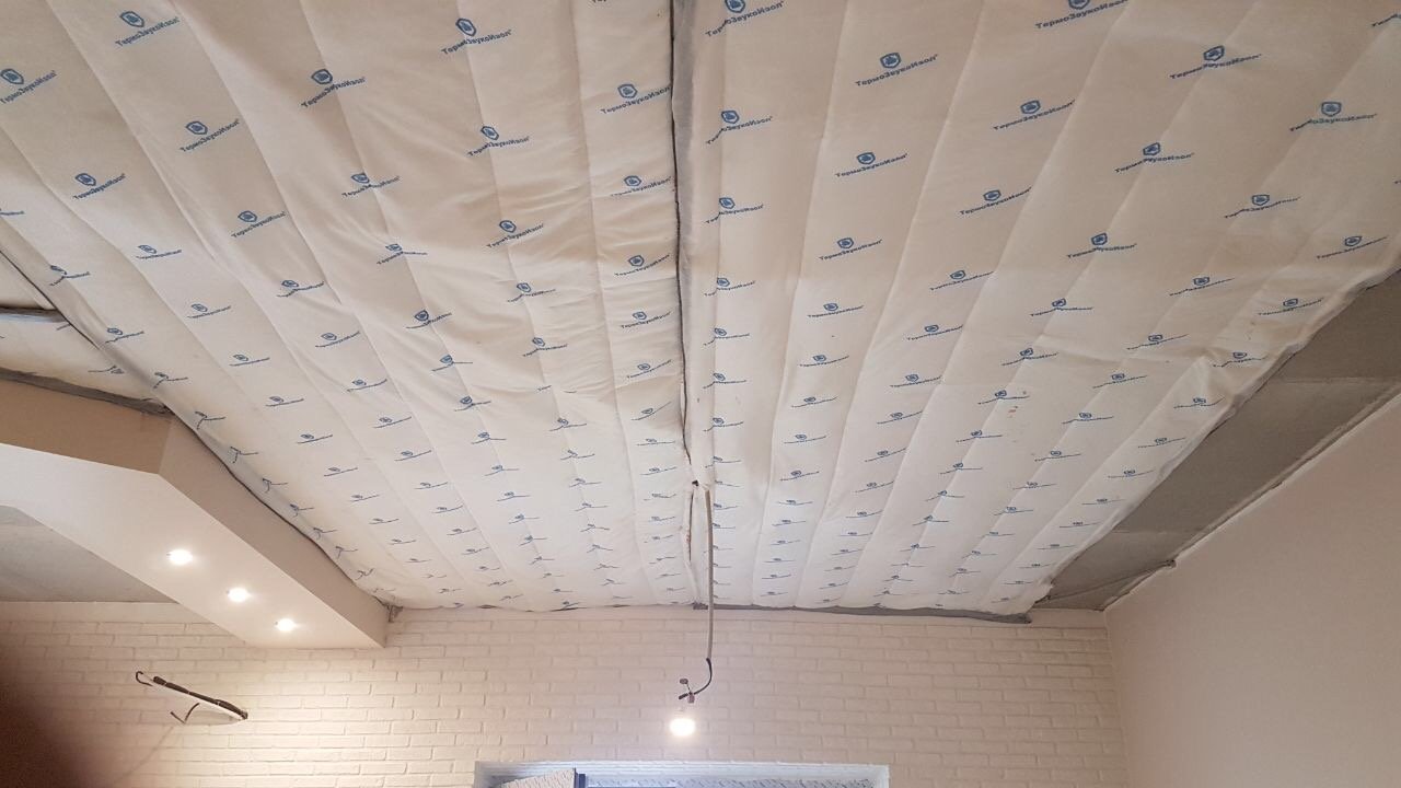 Шумоизоляция под натяжной потолок