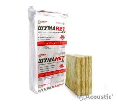 Звукоизоляционная плита Шуманет БМ 1200х600х50 мм  (2,88 м2, 4 шт)