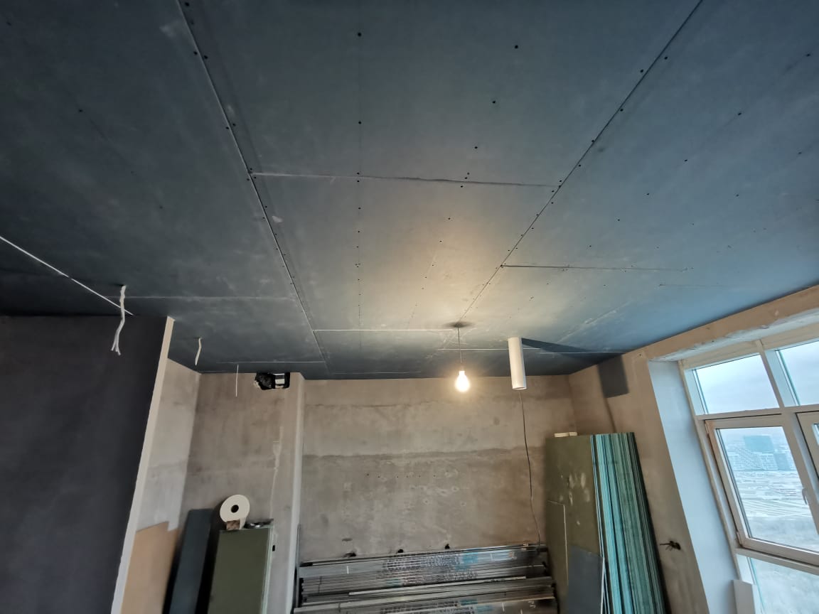 Звукоизоляция потолка каркасным способом