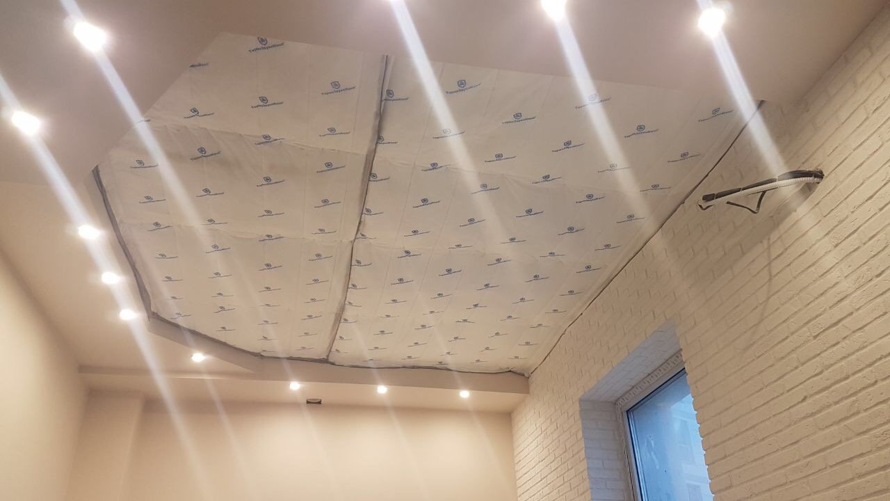 Шумоизоляция под натяжной потолок