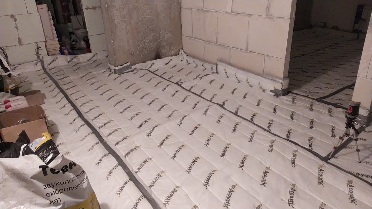 Звукоизоляция под натяжной потолок