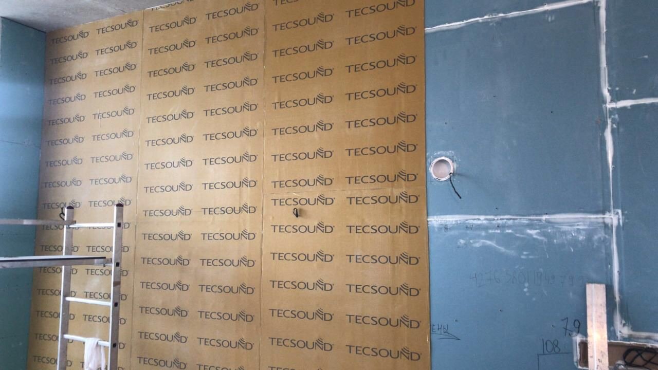 Каркасная шумоизоляция стен и потолков