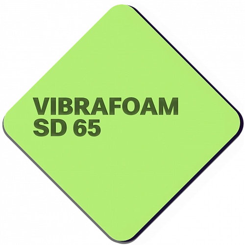 Полиуретановый эластомер Vibrafoam SD 65 (Светло-зеленый) 2 м х 0,5 м х 12,5 мм